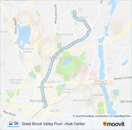 26 Bus Line Map