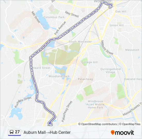 27 Bus Line Map