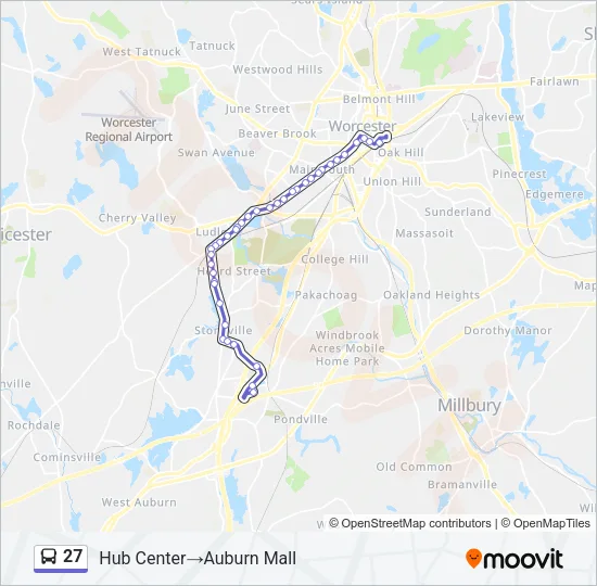 27 Bus Line Map