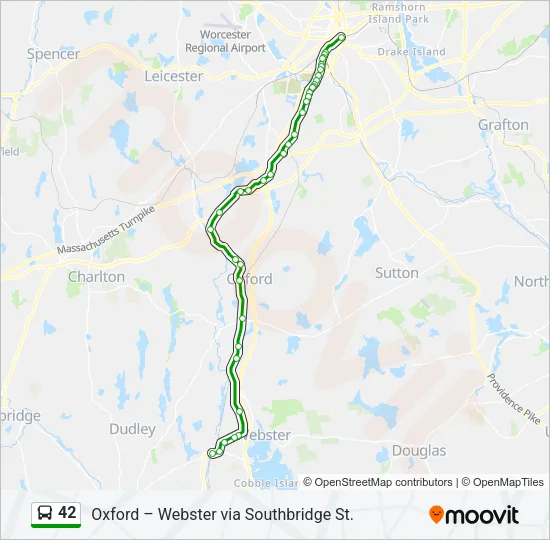 42 Bus Line Map