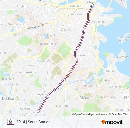 FAIRMOUNT Train Line Map