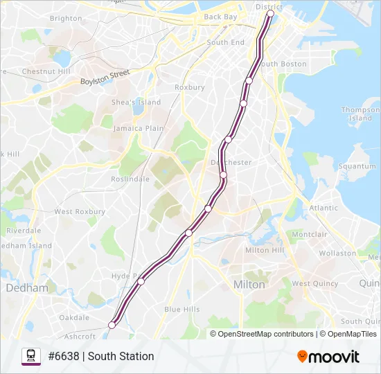 FAIRMOUNT Train Line Map
