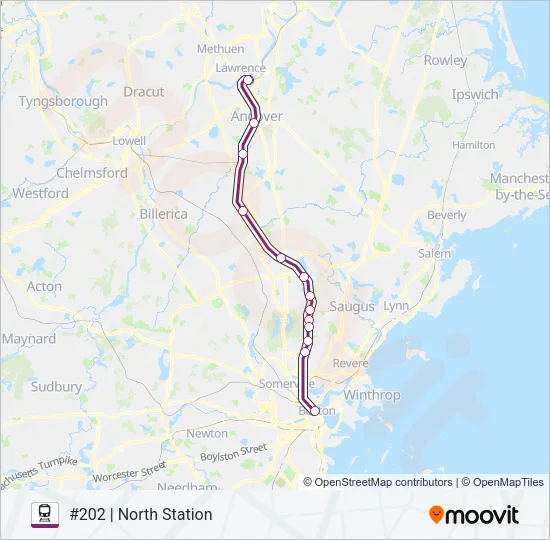 HAVERHILL Train Line Map