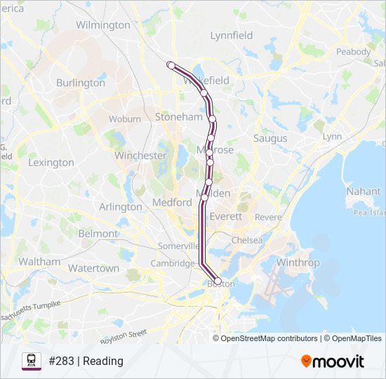 HAVERHILL train Line Map