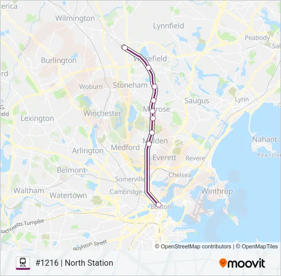 HAVERHILL Train Line Map