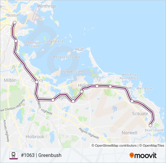 GREENBUSH Train Line Map