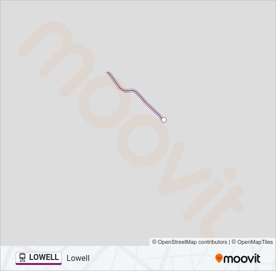 LOWELL Train Line Map