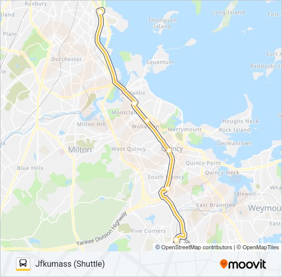 RED LINE SHUTTLE Bus Line Map