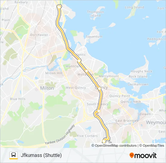 RED LINE SHUTTLE Bus Line Map