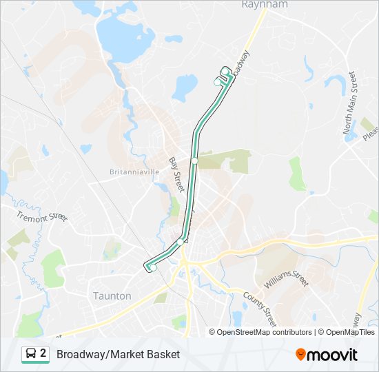 2 bus Line Map