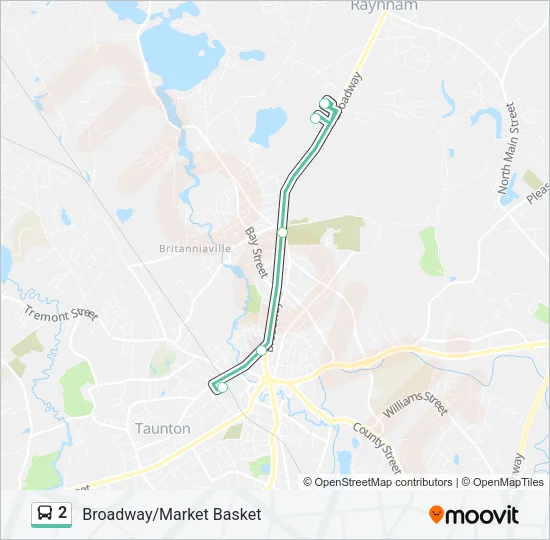2 Bus Line Map