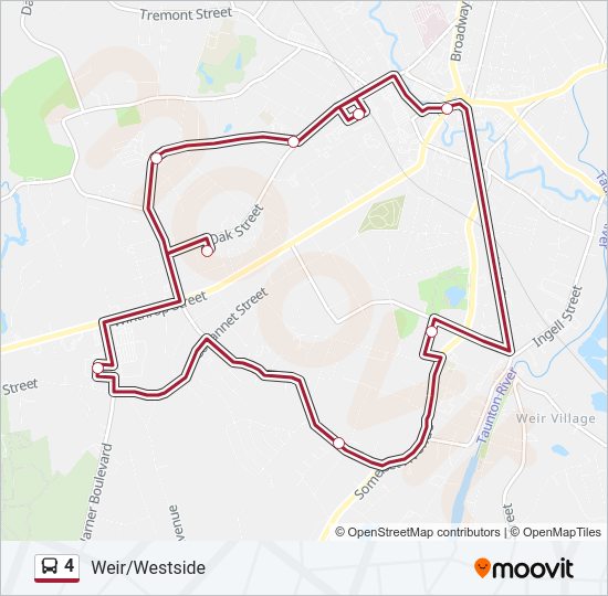 4 bus Line Map