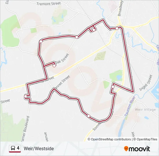 4 Bus Line Map