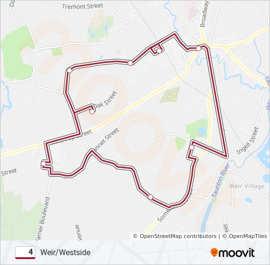 4 bus Line Map