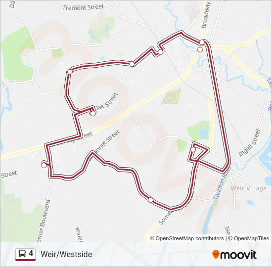 4 Bus Line Map