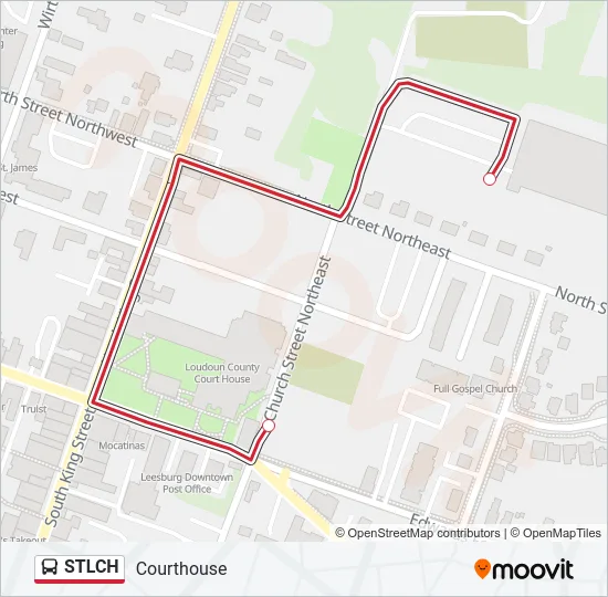 STLCH Bus Line Map