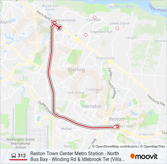 312 bus Line Map