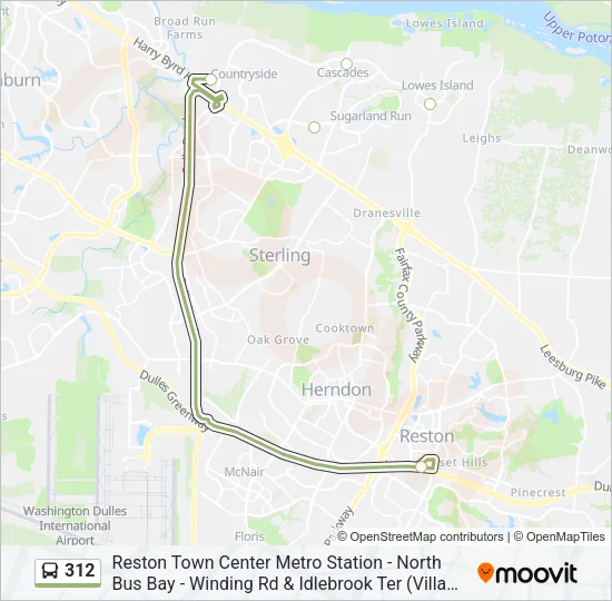 312 Bus Line Map