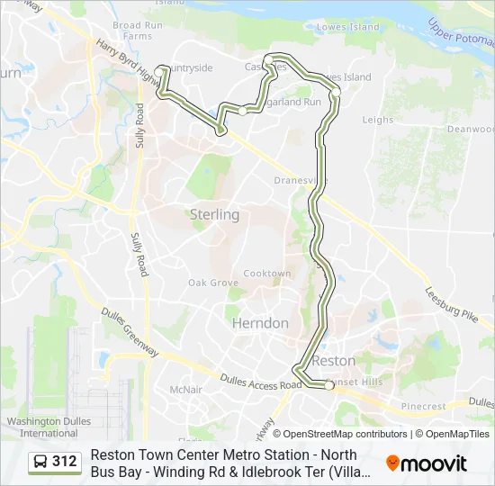 312 Bus Line Map