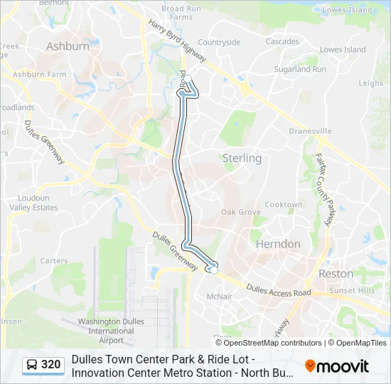 320 Bus Line Map