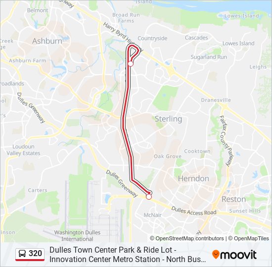 320 bus Line Map