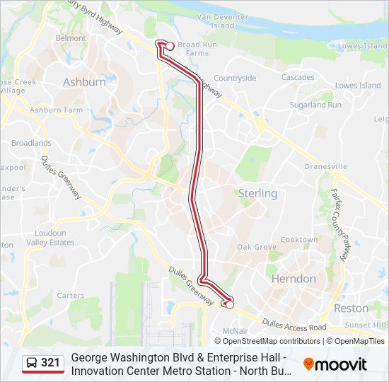 321 Bus Line Map