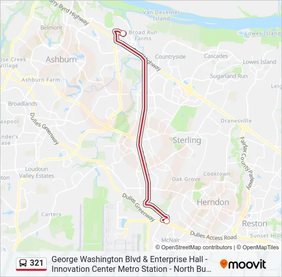321 Bus Line Map