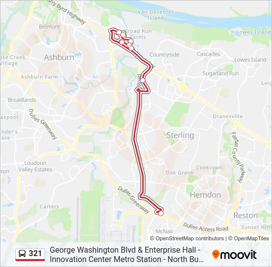 321 Bus Line Map