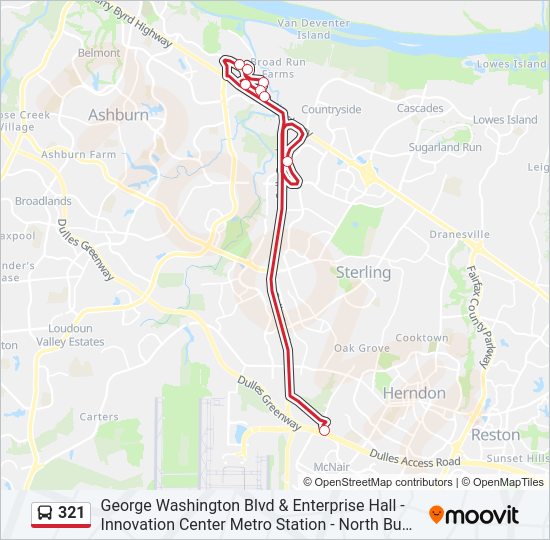 321 Bus Line Map
