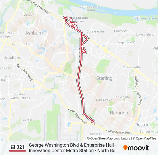 321 Bus Line Map