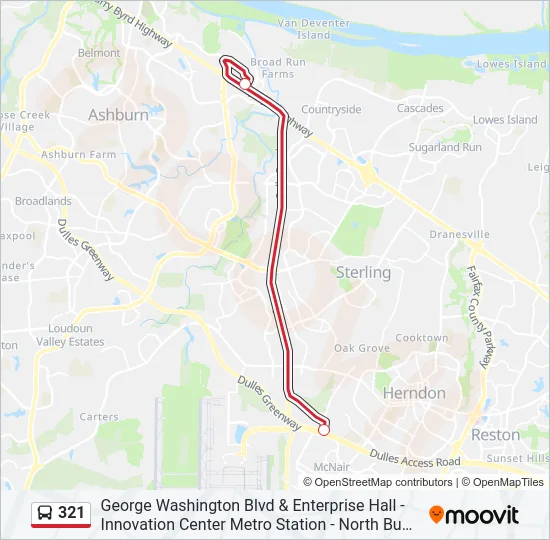 321 Bus Line Map