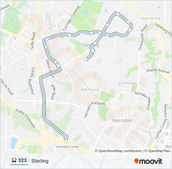 323 Bus Line Map