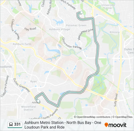 331 Bus Line Map