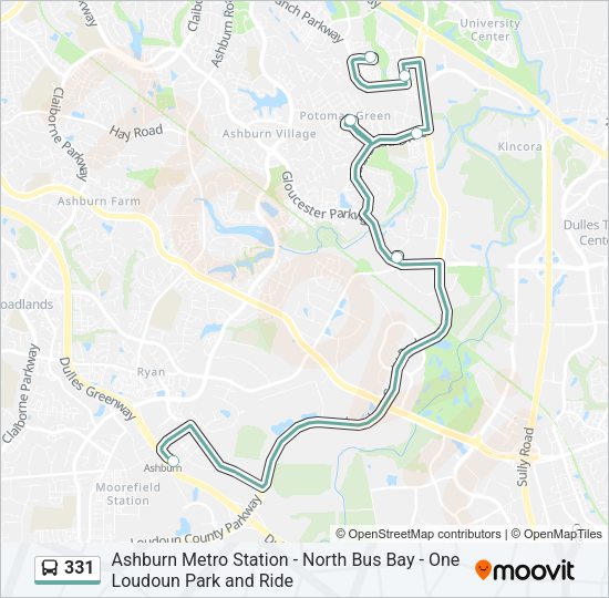 331 Bus Line Map