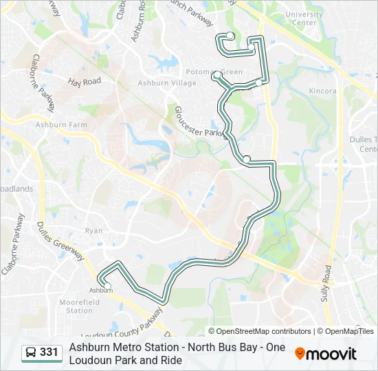 331 Bus Line Map