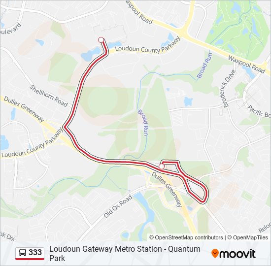 333-route-schedules-stops-maps-quantum-park-loudoun-gateway