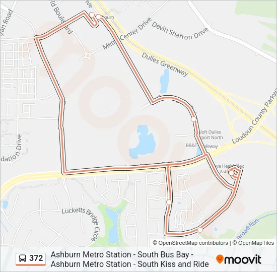 372 Bus Line Map