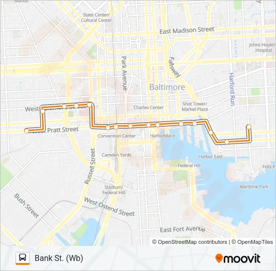 ORANGE ROUTE Bus Line Map