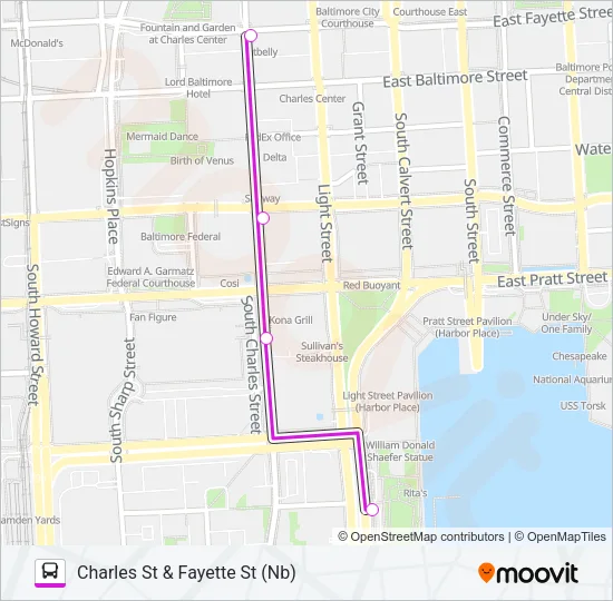 PURPLE ROUTE Bus Line Map