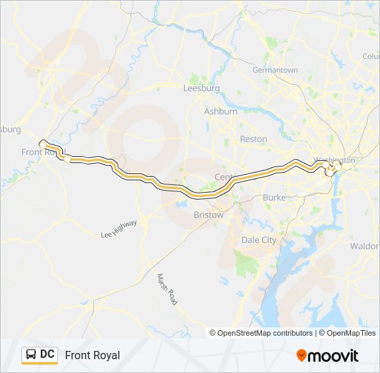 DC Bus Line Map