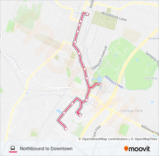 Apple Blossom Mall Route Schedules Stops Maps Northbound To Downtown