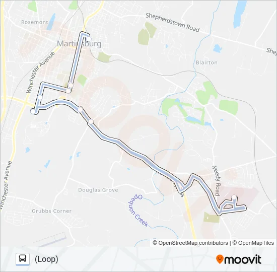 ROUTE 11 Bus Line Map