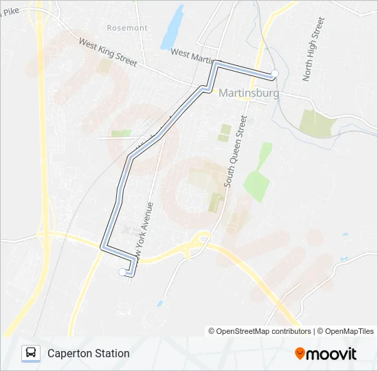 ROUTE 11 Bus Line Map