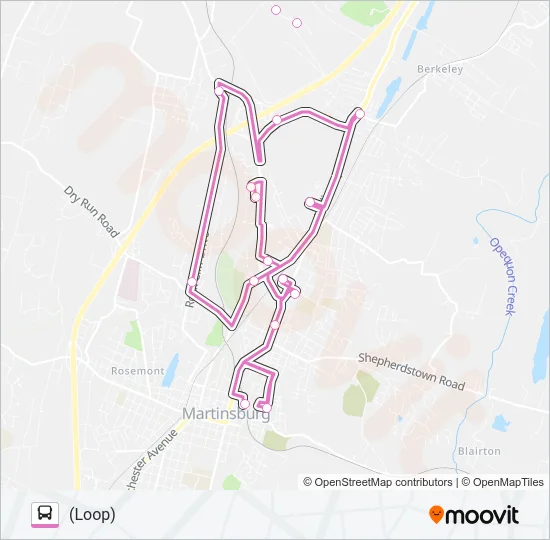 ROUTE 12 Bus Line Map