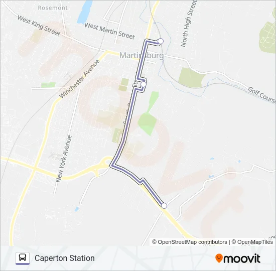 ROUTE 16 Bus Line Map