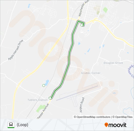 ROUTE 18 Bus Line Map