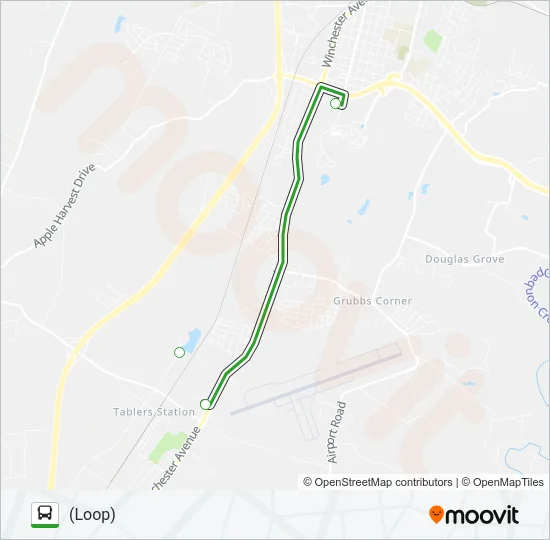 ROUTE 18 Bus Line Map