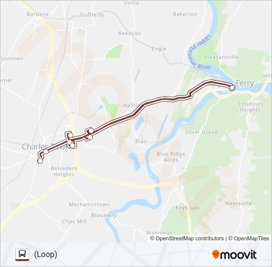 ROUTE 20 Bus Line Map