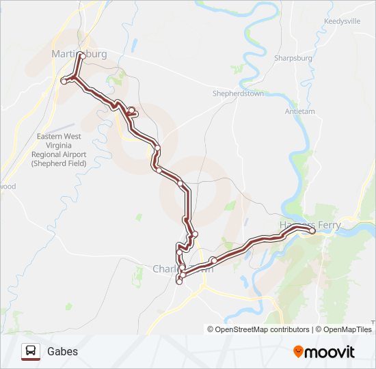 ROUTE 20 Bus Line Map
