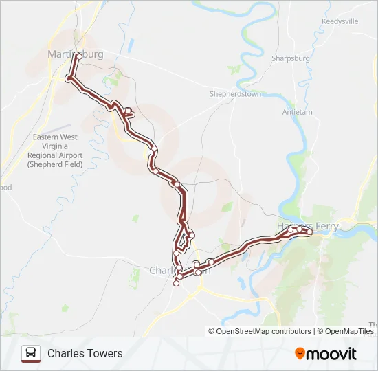 ROUTE 20 Bus Line Map